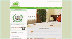 Desktop Screenshot of hanoiserenityhotel.com